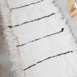 Alfombra cuyo rayas negras 60x110