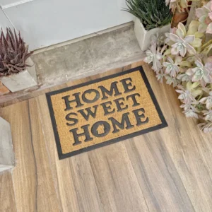 Felpudo coco y goma 40x60 home sweet home