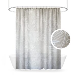 Cortina de Baño tela lino jacquard Palm