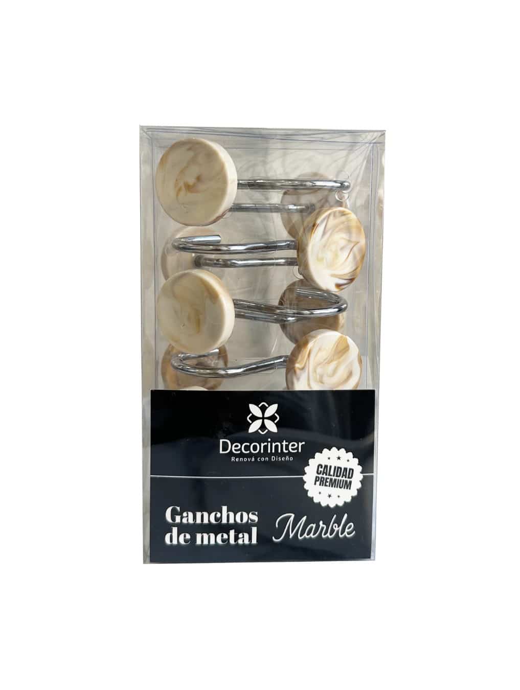 Gancho de Baño Resina y Metal Marble - Image 3