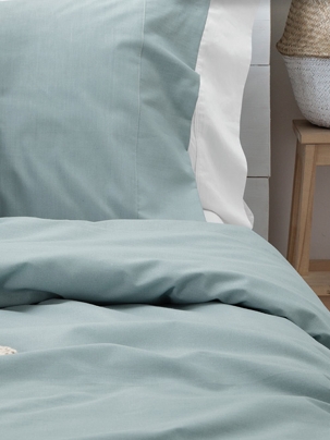 Juego de sábanas lisas con embozo Línea Sense 1 1/2 Plaza