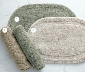 Alfombra de baño ovalada