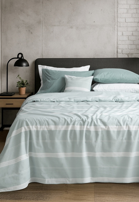 Juego de sábanas estampadas 144 hilos 50% Algodón / 50% Poliéster 1 1/2pl