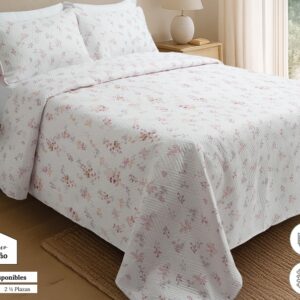 Set Zenon Cobertor estampado c/fundas de almohadón  2 1/2 pl