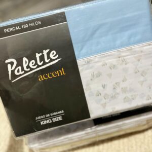 Juego de sábana Linea Accent estampadas c/embozo 180 hilos king